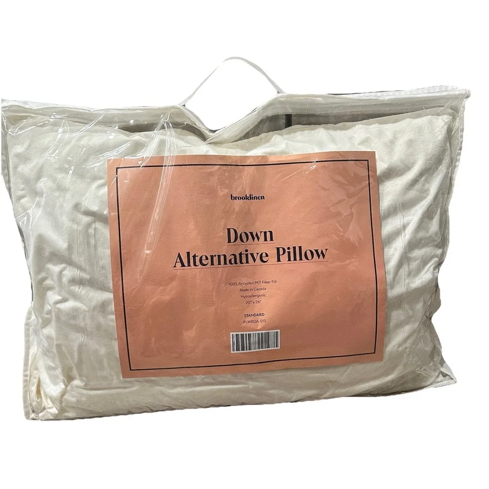 Brooklinen Down Alternative Pillow Standard‎ 20' X 26' Hypoallergenic White new